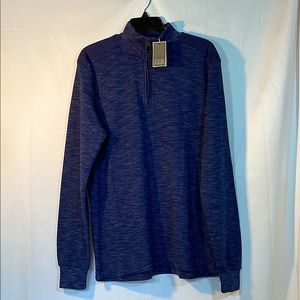 Ike Behar Mens 1/4 Zip Sweater, Medium